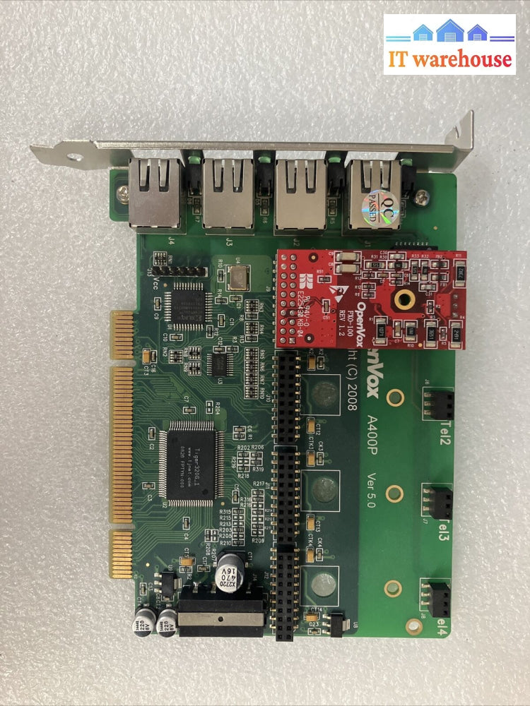 Openvox A-400P Modular Analog Telephone Interface Pci Card ~