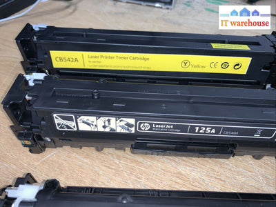 Original~ K C M Y Ink Toners For Hp 125A Color Laserjet Cp1515N Cp1518Ni (25% )