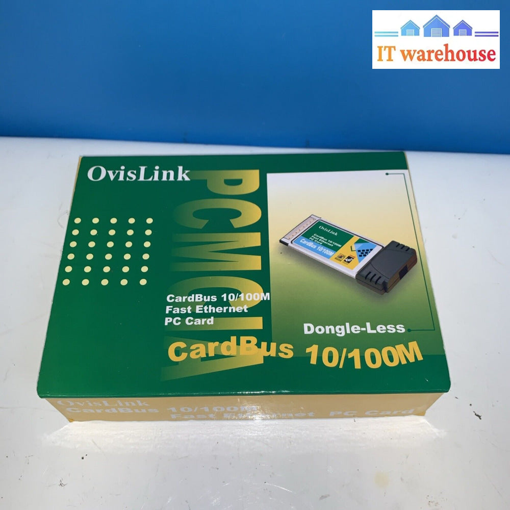 Ovislink Cardbus 10/100 Fast Ethernet Pc Card /Installation Guide / Driver Disk