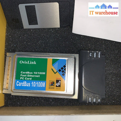 Ovislink Cardbus 10/100 Fast Ethernet Pc Card /Installation Guide / Driver Disk