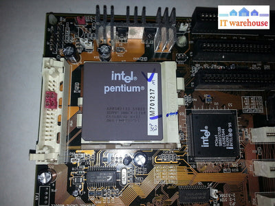 P&Q L-9635-8 Ml-1 94V-0 Socket-7 Motherboard W/ Intel Pentium Cpu A80502133