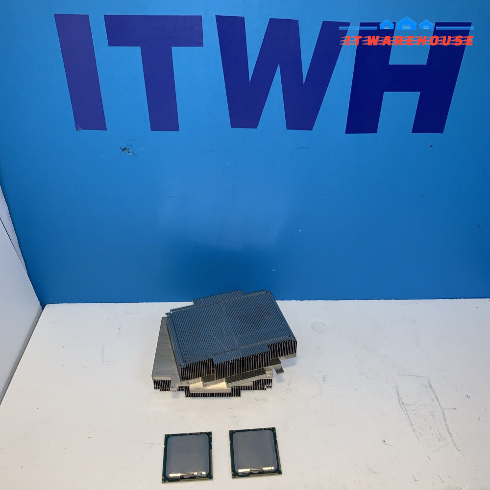Pair of Dell PowerEdge 0TR995 R610 Server CPU Heatsink TR995 + 2x E5465 matched