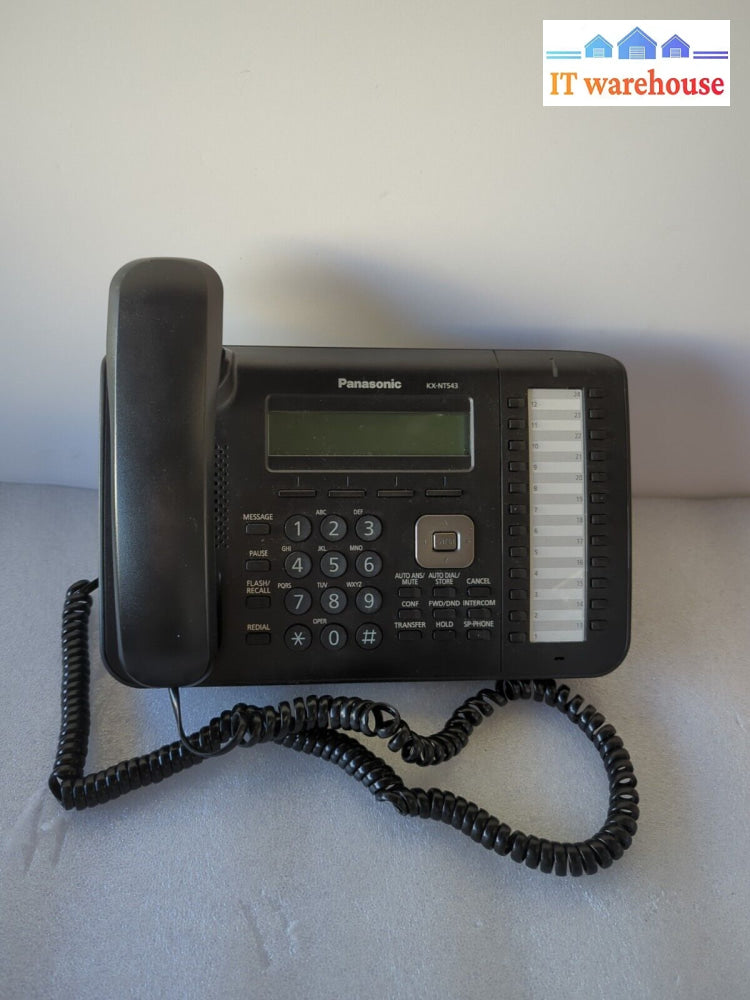 Panasonic 3-Line Back-Lit Telephone Kx-Nt543-B Kx-Nt543 Phone (No Ac) -