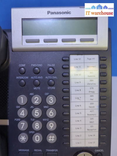 Panasonic KX-DT343 Backlit LCD Display 24 Button IP Phone
