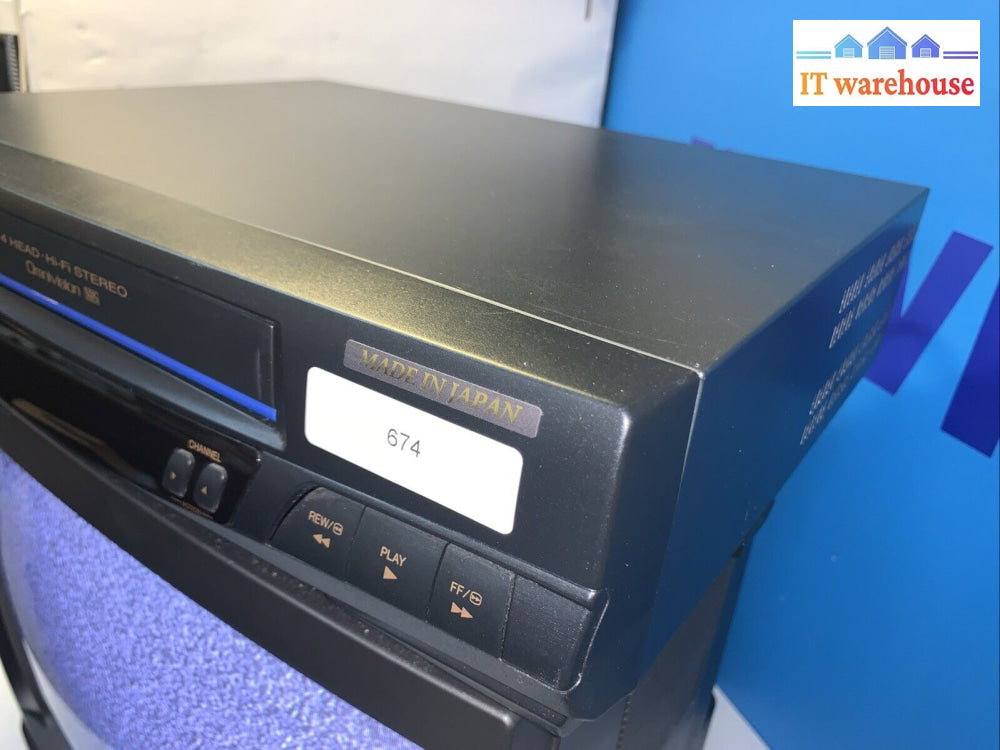 Panasonic Pv-9450-K 4-Head Hifi Stereo Vcr Vhs Player (Only) No Remote