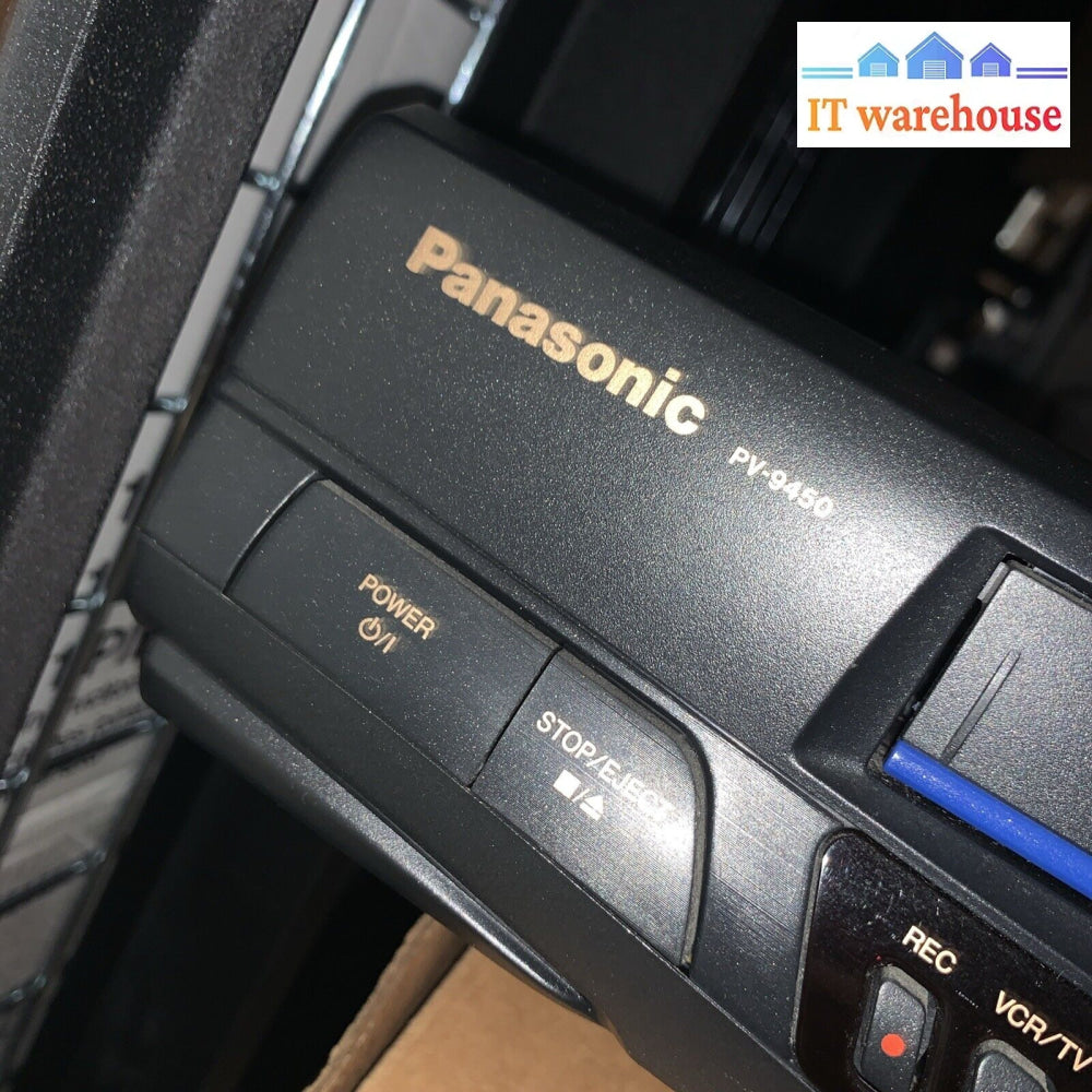 Panasonic Pv-9450-K 4-Head Hifi Stereo Vcr Vhs Player (Only) No Remote