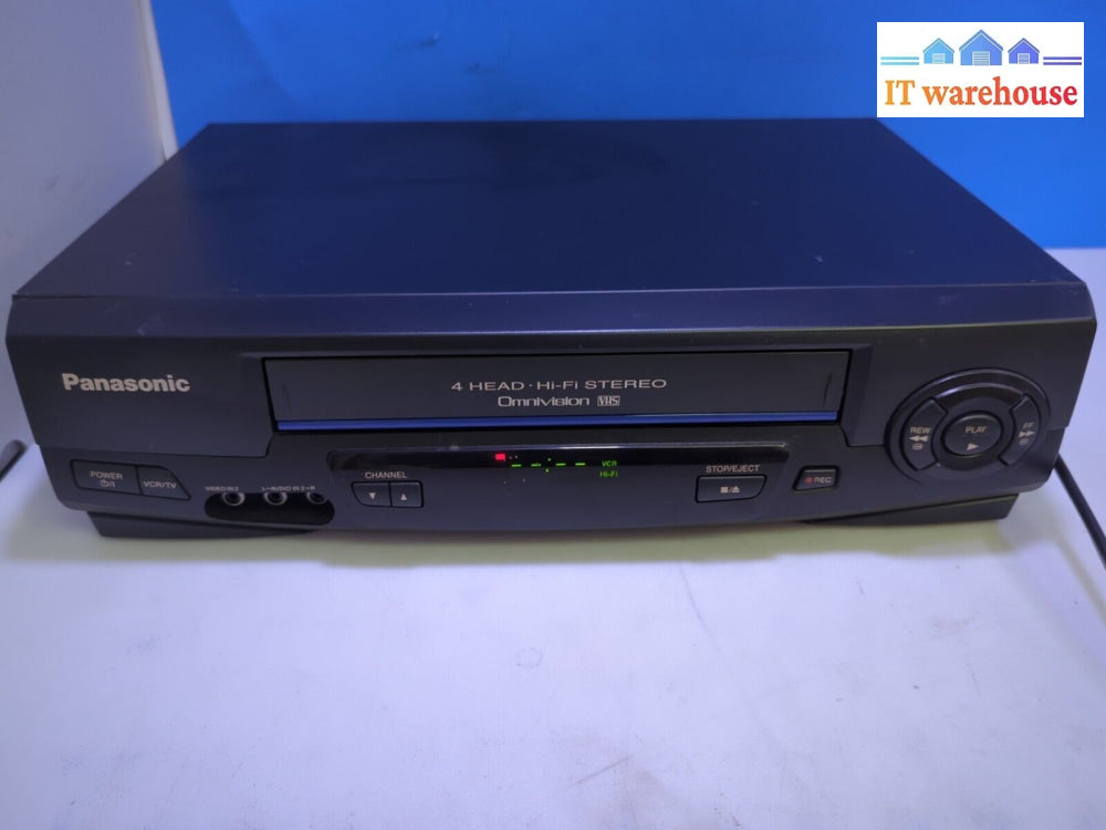 Panasonic Pv-V4521-K Vcr 4 Head Hifi Vhs Player Tested (No Remote) -