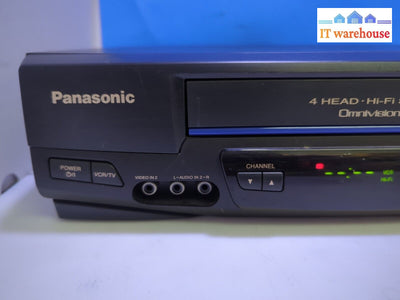 Panasonic Pv-V4521-K Vcr 4 Head Hifi Vhs Player Tested (No Remote) -