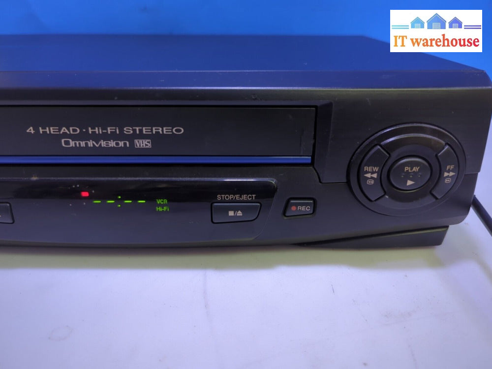 Panasonic Pv-V4521-K Vcr 4 Head Hifi Vhs Player Tested (No Remote) -