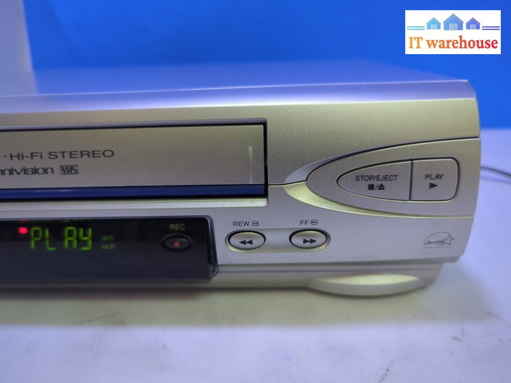 Panasonic Pv-V4523S-K Vcr 4 Head Hifi Vhs Player Tested (No Remote) -