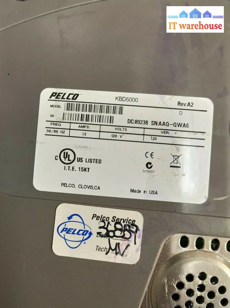 - PELCO KBD5000 CCTV PTZ CONTROLLER KEYBOARD (AS IS)