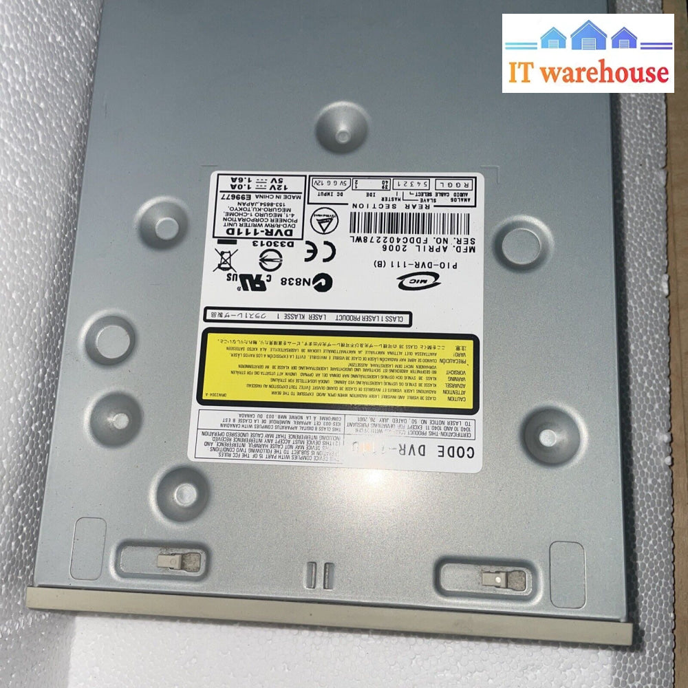 Pioneer Dvr-111D Beige Ide Dvd-Rw (Year 2006) Tested