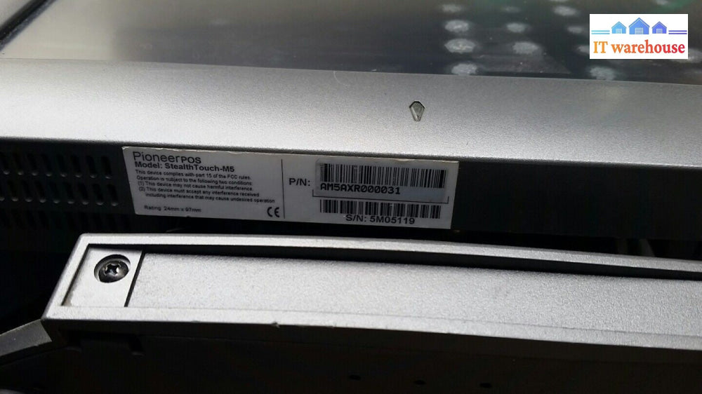 - Pioneer Stealth Touch M5 15" POS TERMINAL TOUCHSCREEN CELERON CPU 80G HDD