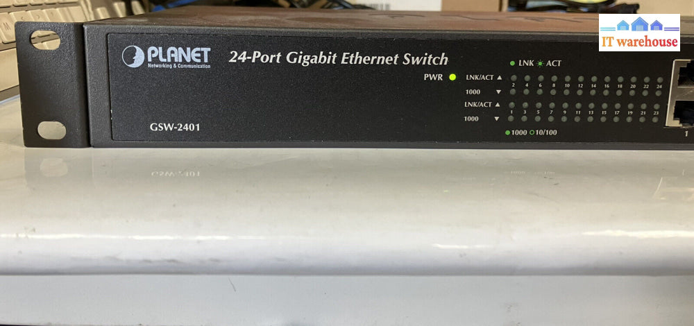 ~ Planet Technology Gsw-2401 Gigabit Ethernet Switch 24-Port 10/100/1000Mbps