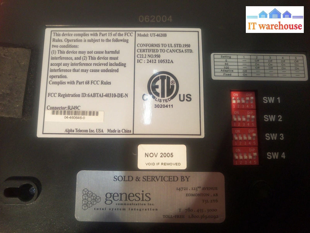 - Polycom Ut-4620B Nt4620