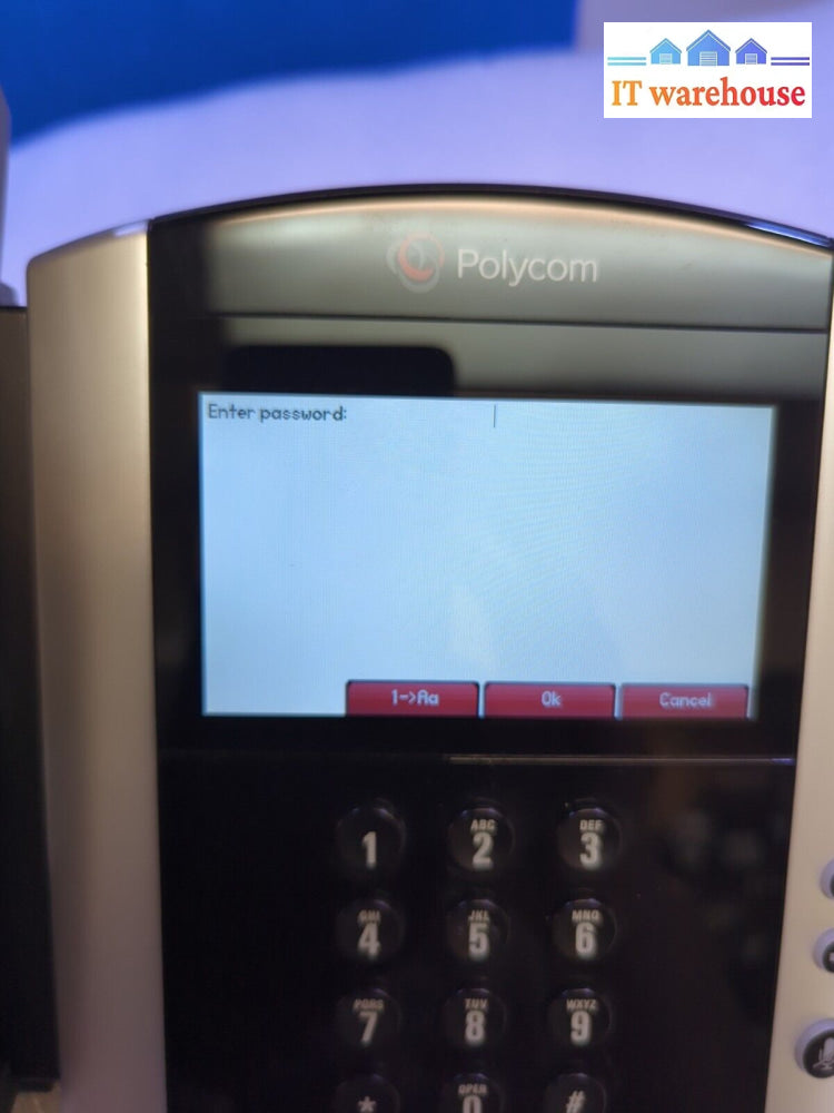 Polycom Vvx 600 Gigabit Ip Touchscreen Display Phone With Stand & Handset -