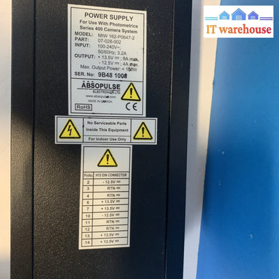 power supply For Photometrics series 400 camera 07-028-002 MIW 162-P0647-2