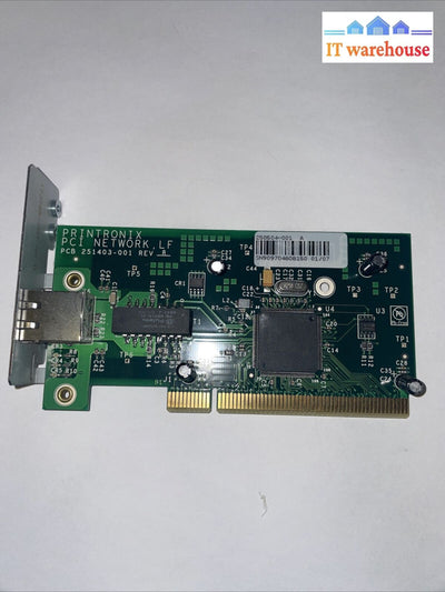 Printronix Pci Network Sub Assembly 251403-001 250504-001 10/100Base-T