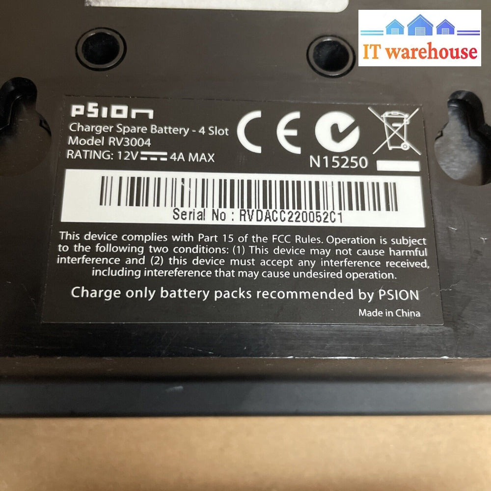 Psion Rv3004 Four Slot Battery Charger For Ep10 Series