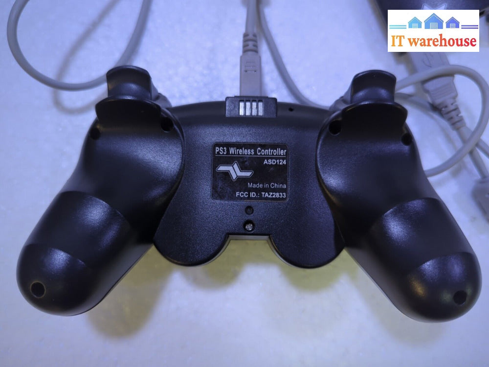 - Qwerty Ps3 Playstation 3 Wireless Controller Asd124 W/ Dongle Tested