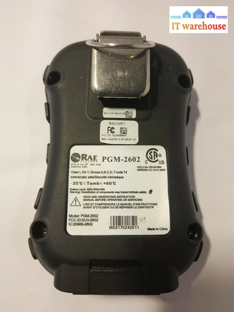 RAE MICRORAE PGM-2602 4-GAS Portable/Handheld LEL Gas Monitor Detector (QTY)