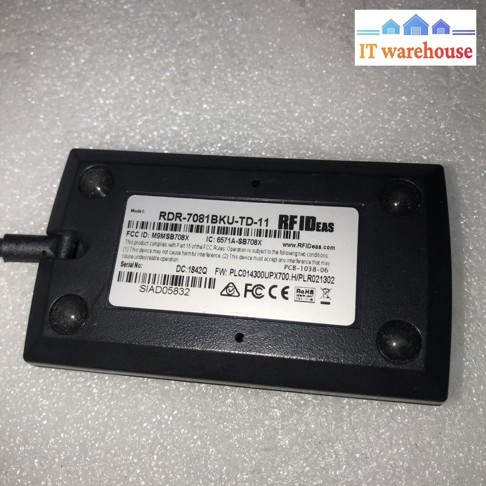 Rf Ideas Rdr-7081Bku Rfideas Pcprox Enroll Hid Iclass Id# Usb Reader