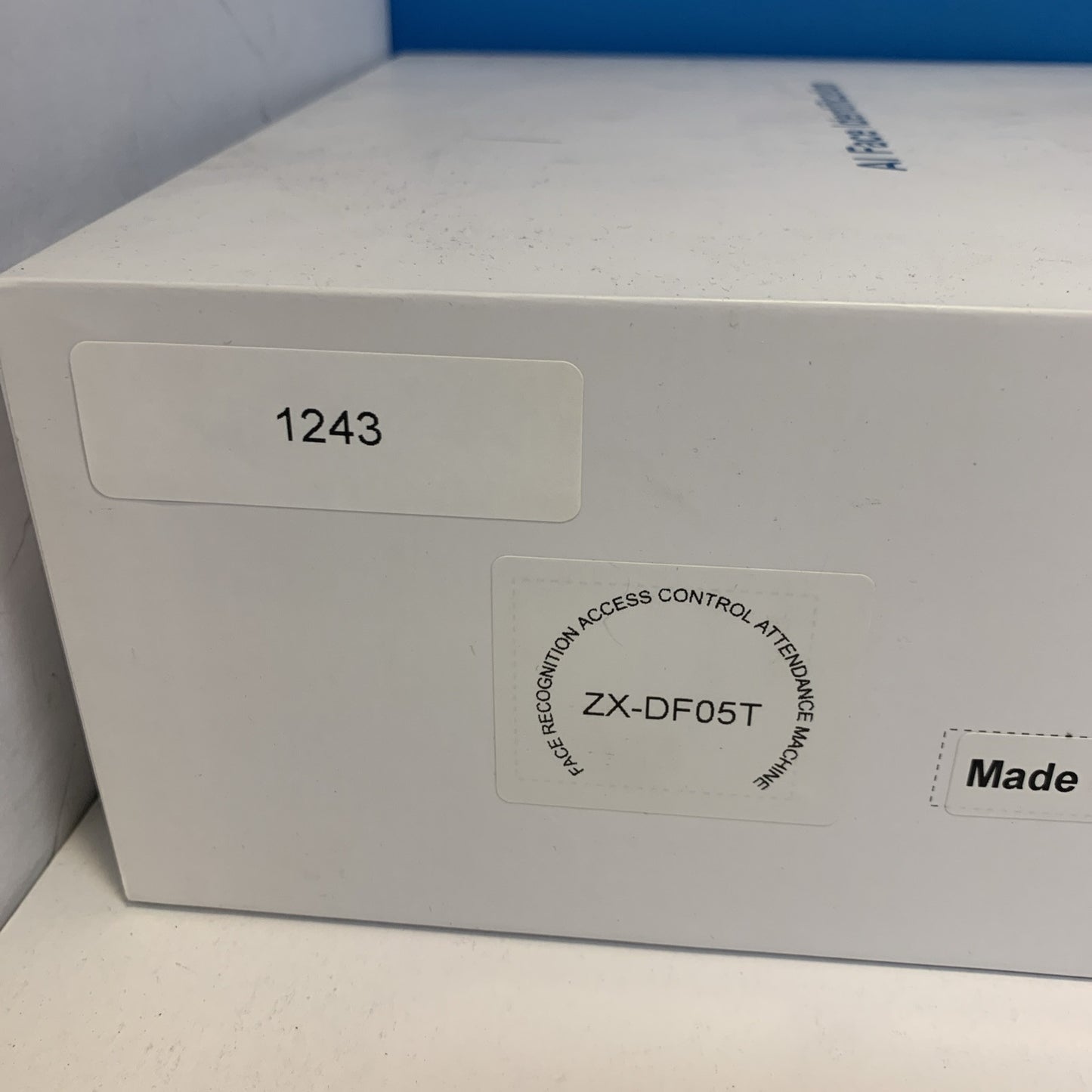 ZX-DF05T AI Facial Recognition Body Temperature and Clock In/Out Interface