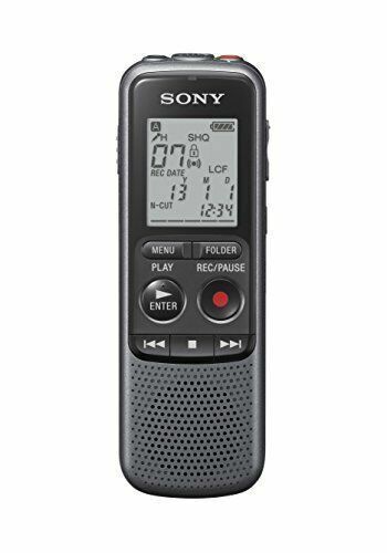 🎸 Sony ICD-PX240 Digital Voice IC Recorder Black/Gray Dictaphone LCD Display
