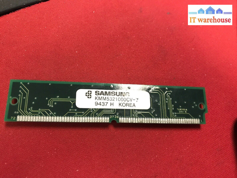 Samsung KMM5321000CV-7 4MB 70ns 72-pin SIMM non-parity FPM RAM memory @@@