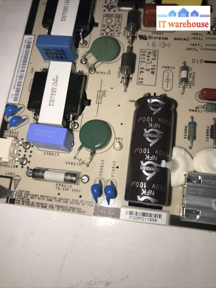 Samsung Power Supply Board Bn4400553A Ip-76190A For Dm75E-Br 75’ Touch Display