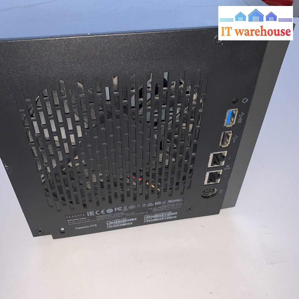 Seagate WSS NAS 4-Bay (up to 4x 3.5”/ 2.5” hard drives) — Please Read