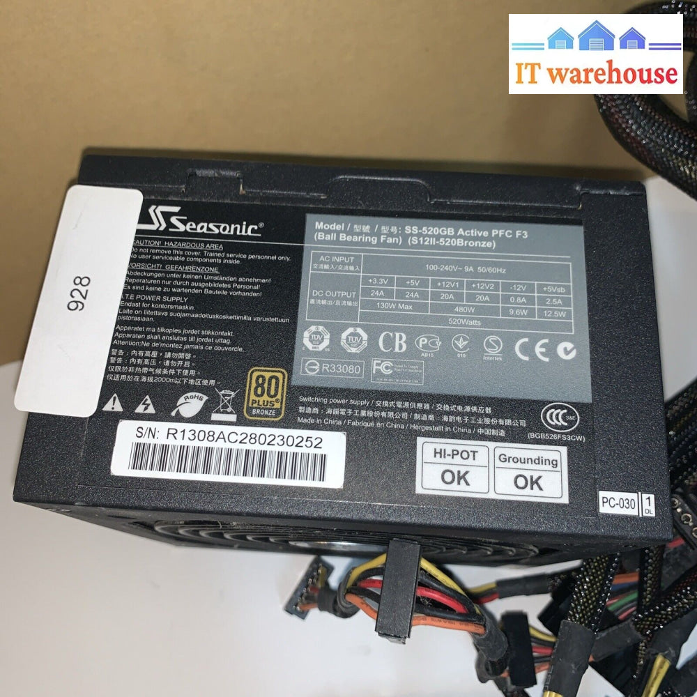 Seasonic Switching Power Supply SS-520GB S12II-520Bronze 520W