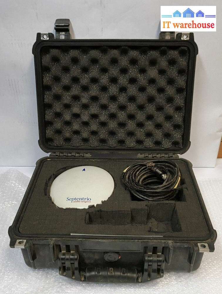 - Septentrio Satellite Navigation Gps Antenna At1675-29S Polant_Gg Survey W/Case