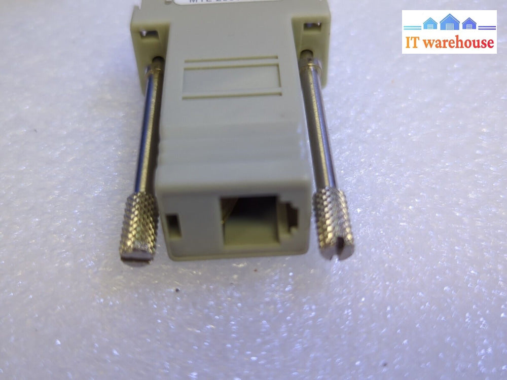 Serial Rs232 Db9 Famale To Rj45 Ethernet Connector 95-117 Ws7 Chk Ptr Mtl -