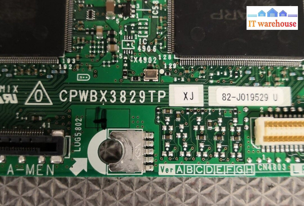 - Sharp Lc-46D64U Cpwbx3829Tp Xj 82-J019529 U T-Con Board @@@