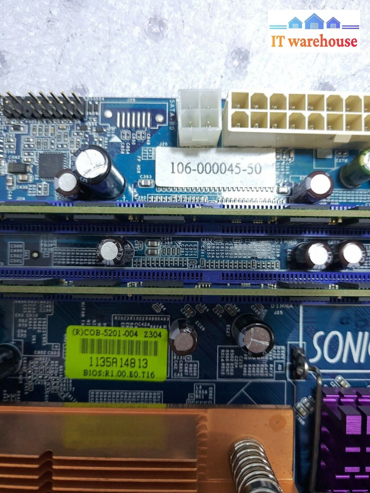 - SONICWALL 106-000045 COB-5201 Z304 MOTHERBOARD WITH 4G RAM FOR LIMA EM5000