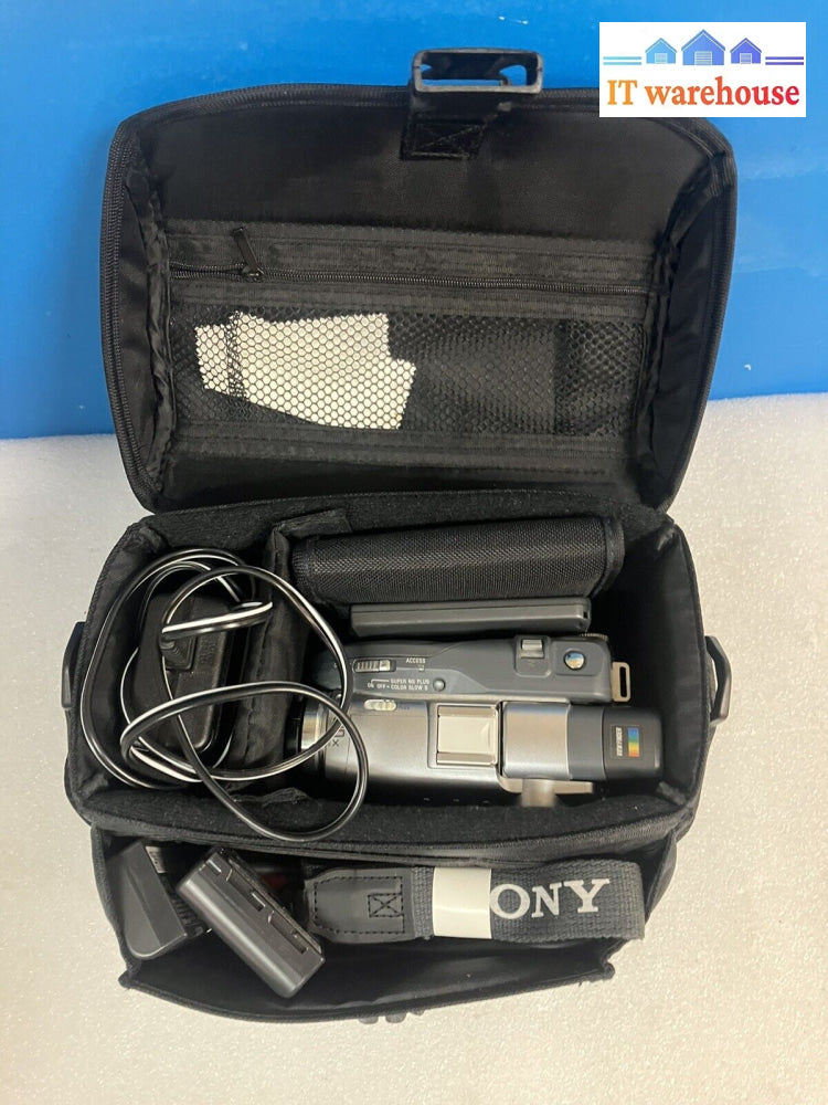 Sony Dcr-Dvd301 Digital Video Camera Dvd Recorder Bundle + Accessories ~