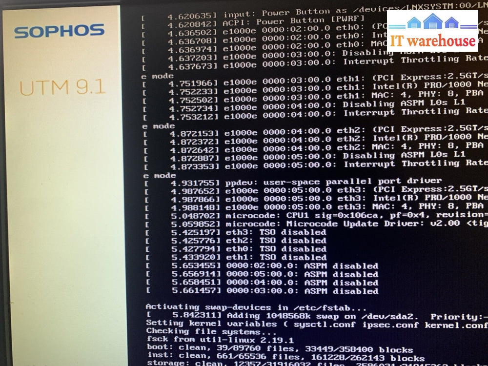 Sophos UTM 110/120 Rev.5 Network Firewall