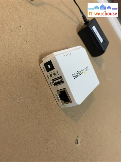 StarTech.com 1 Port USB Wireless N Network Print Server 10-100 Mbps Ethernet
