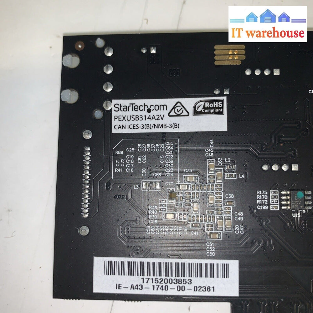 Startech.com Pexusb314A2V2 4-Port Usb Pcie Card - 10Gbps 3.1/3.2 Gen 2