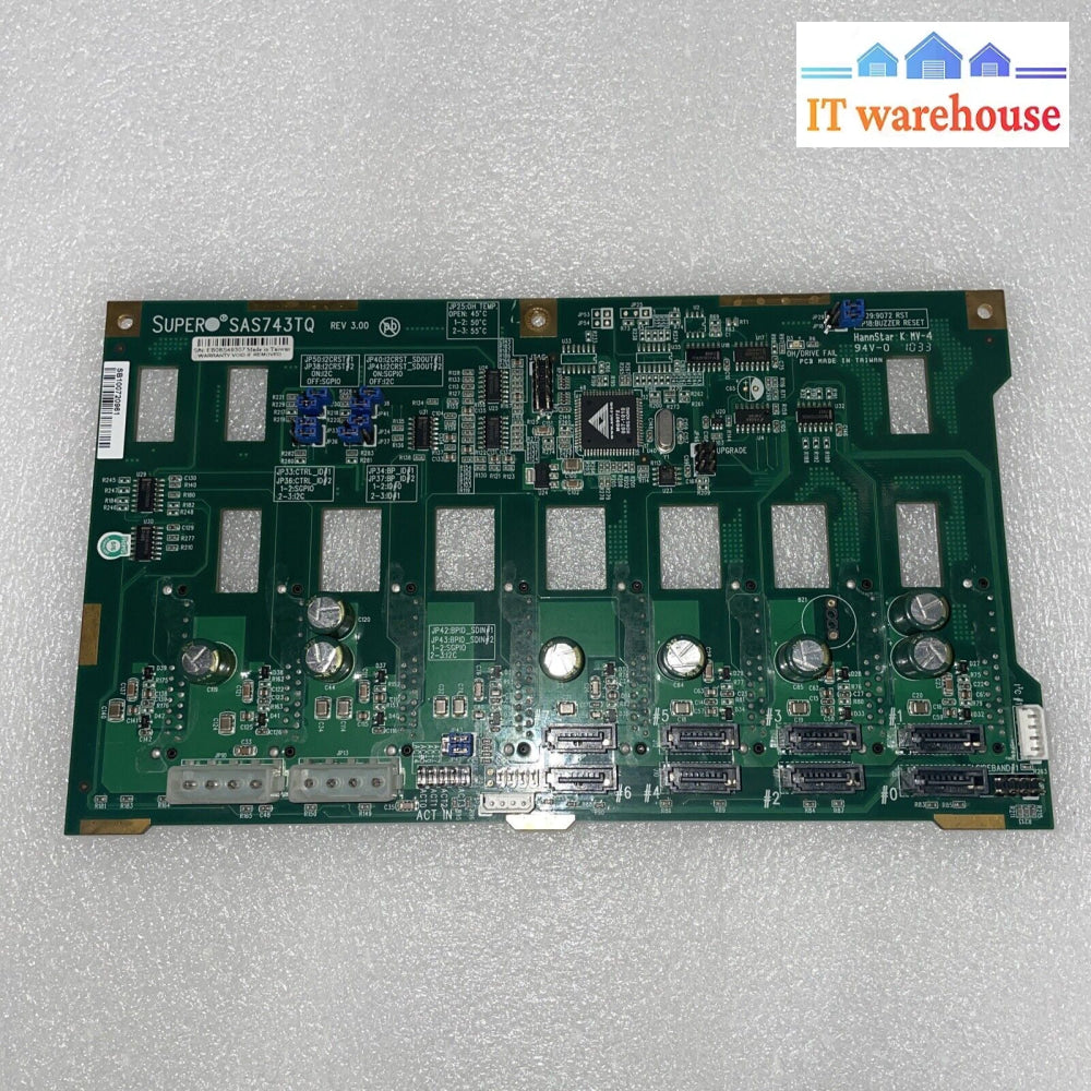 Supermicro Sas-743Tq Rev 3.00 Super Back Panel Sata & Sas Board
