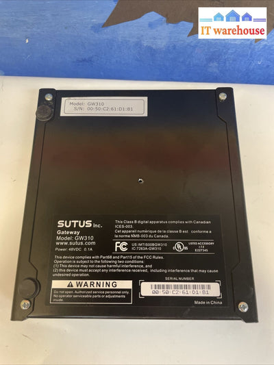 Sutus Gateway Gw310 Only