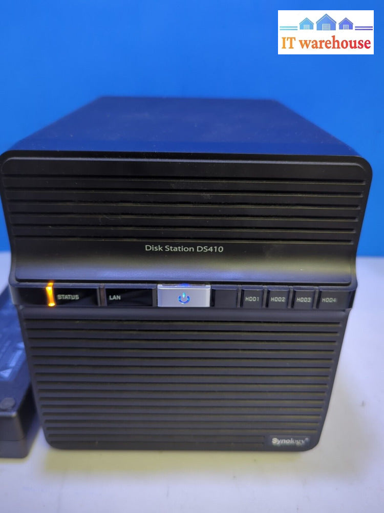 Synology Diskstation Ds410 4Bay Nas With Power Adapter (No Disk As Is) -