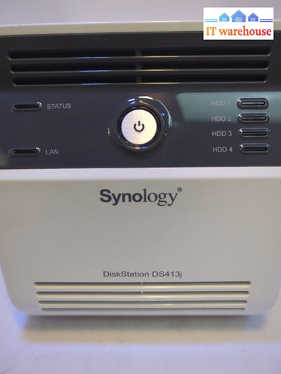 Synology Ds413J 4X Bay Sata Disk Station Nas Server (No Power Adapter) -