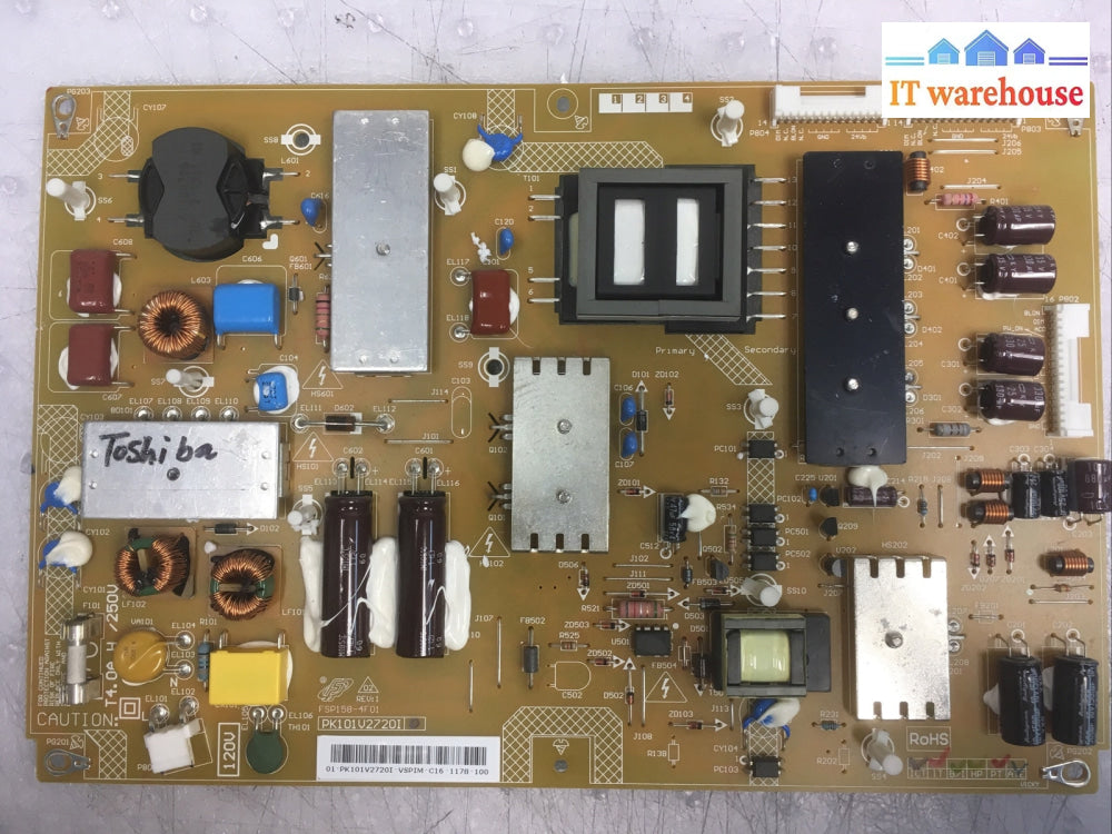 + Toshiba 75029244 (PK101V2720I, FSP158-4F01) Power Supply 47L7200U 50L5200U