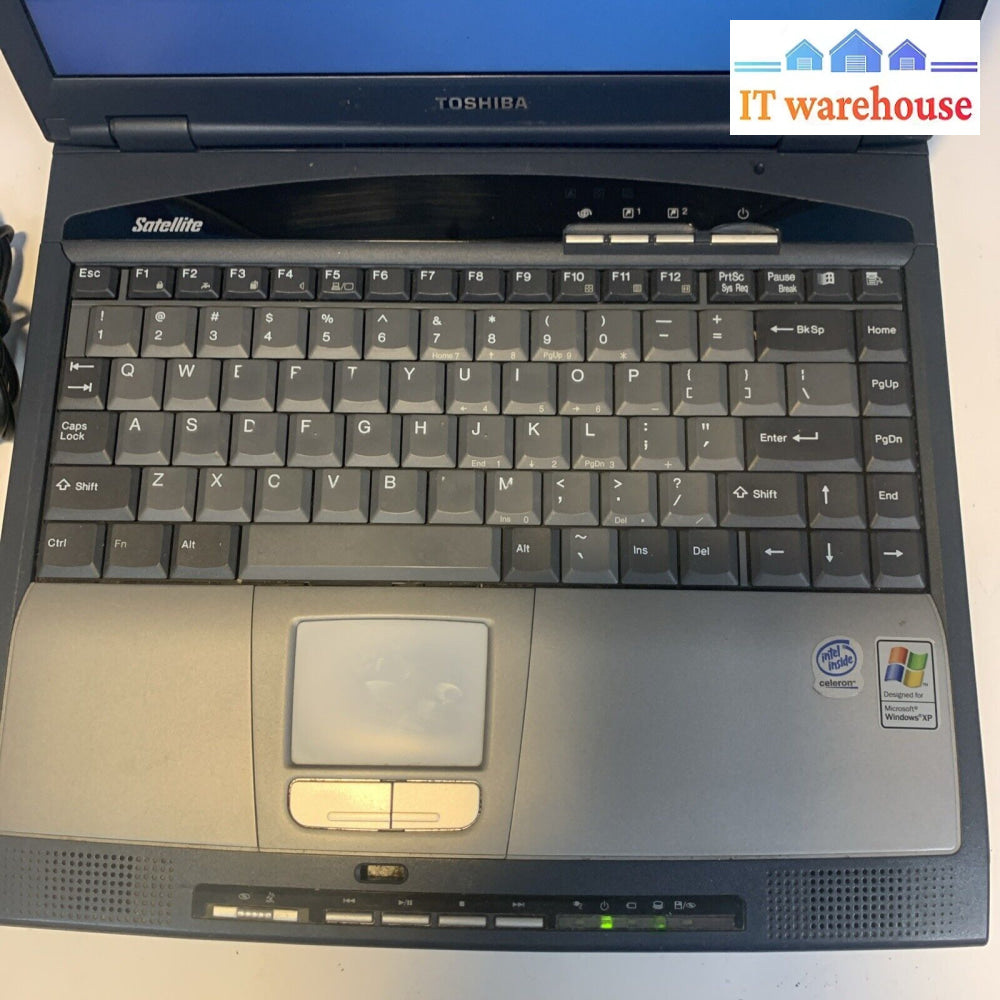 Toshiba Satellite 1800 laptop Celeron 100 512MB 20GB Windows XP Pro SP3