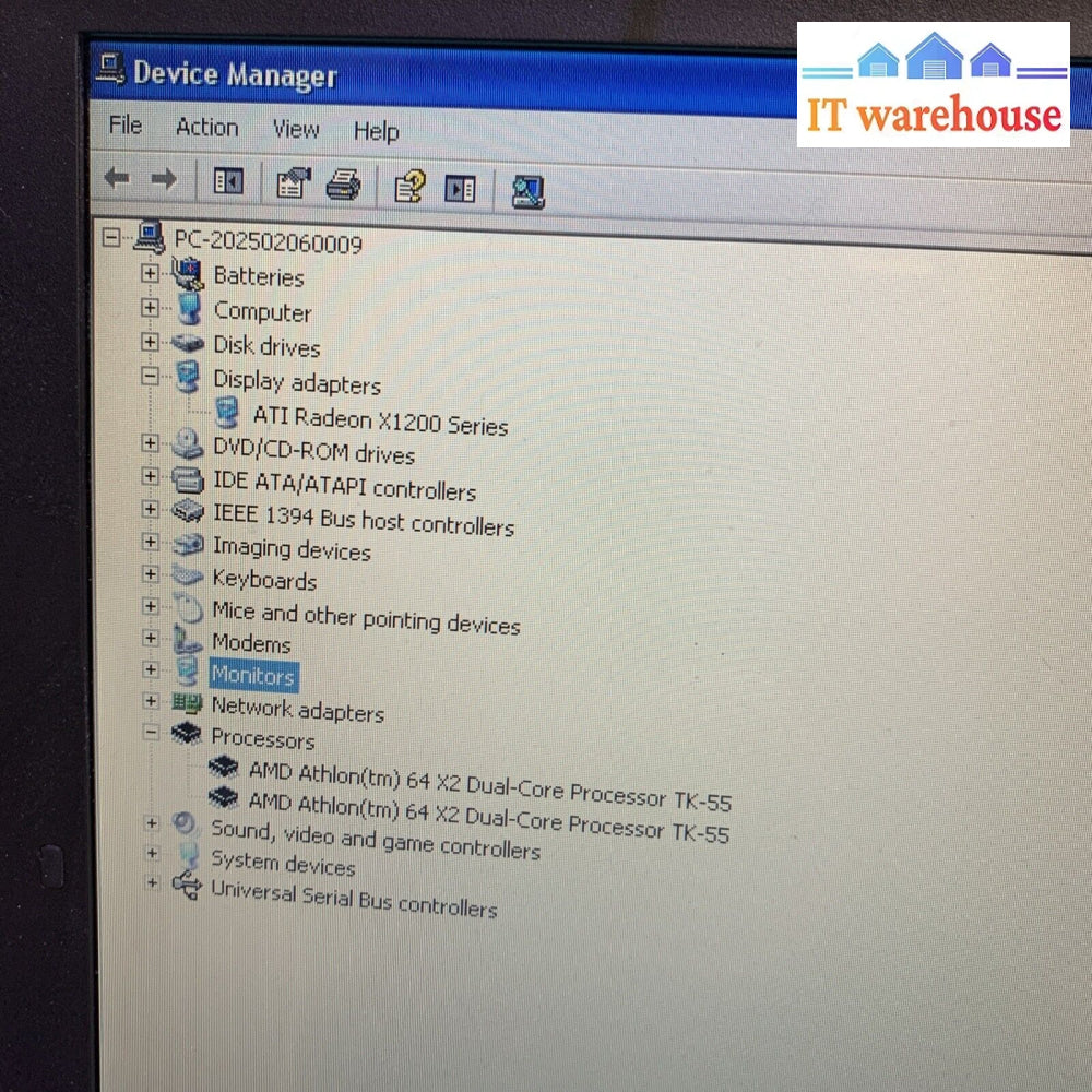 Toshiba Satellite A210-MS0 AMD Athlon 64X2 TK-55 1.8GHz 15.4” WXGA Windows XP Pr