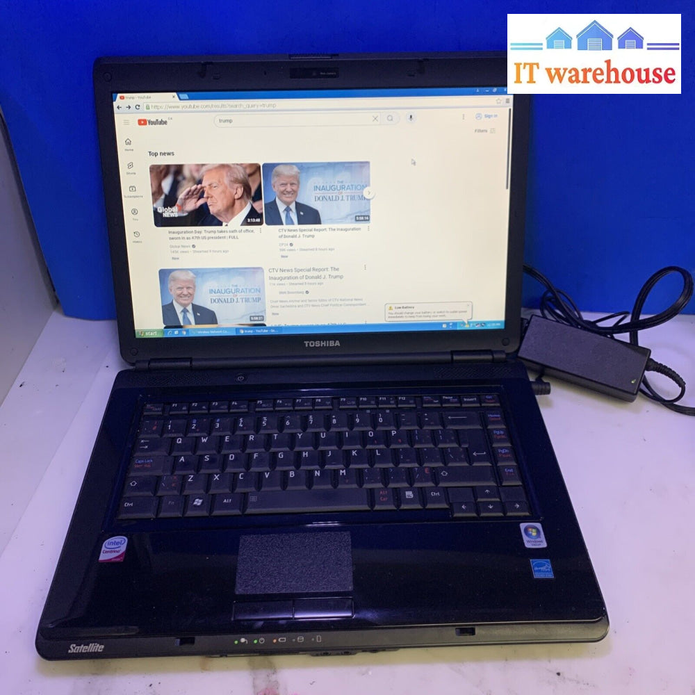 Toshiba Satellite L300D-04P 15.4” T5800 2GB RAM 160GB HDD Windows XP SP3
