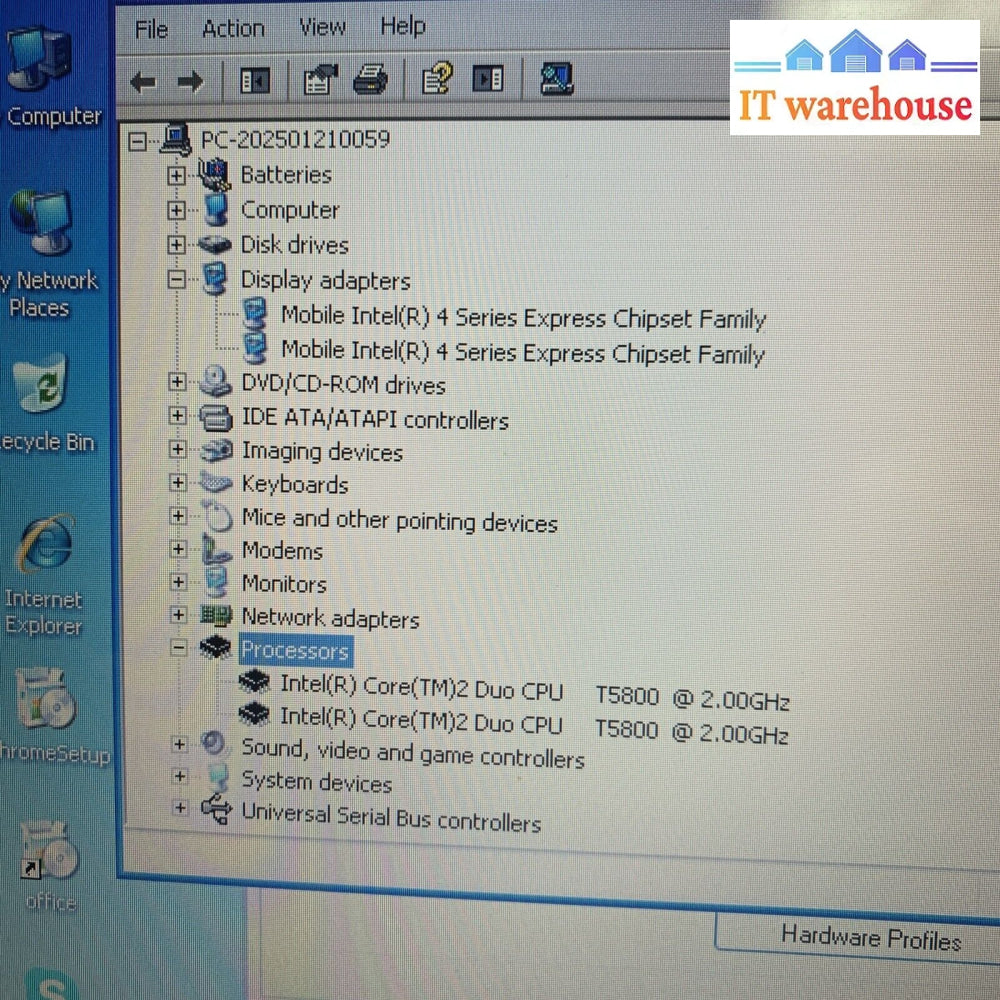 Toshiba Satellite L300D-04P 15.4” T5800 2GB RAM 160GB HDD Windows XP SP3