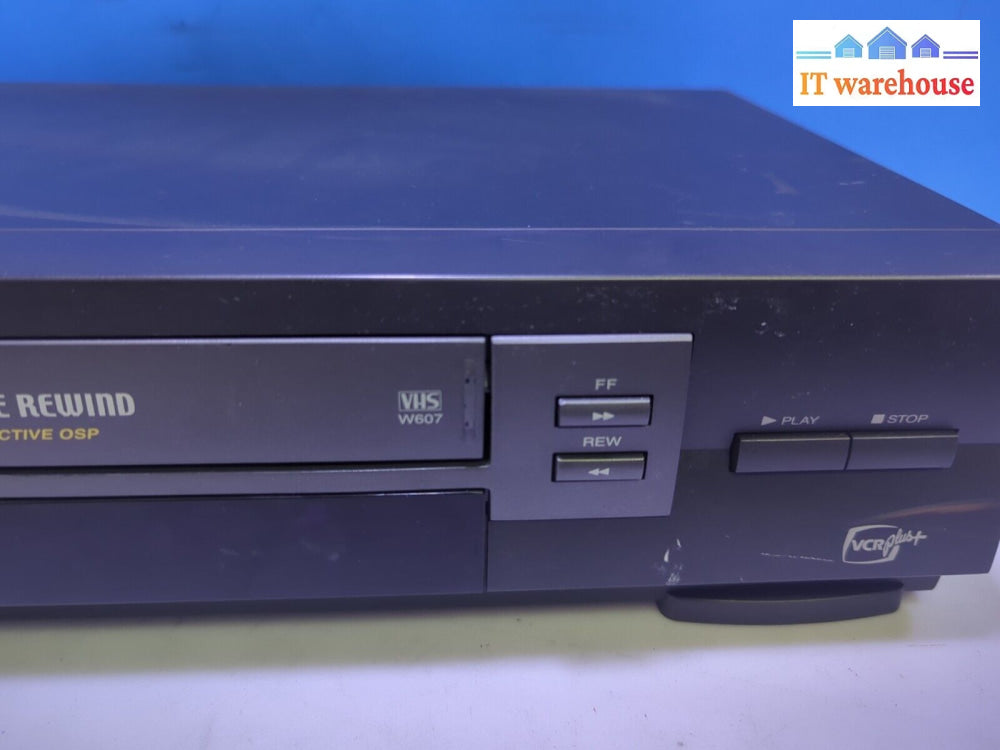 Toshiba W-607C Hifi Stereo Vhs Player Tested (No Remote) -